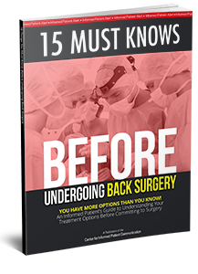 15 Must Knows Before Undergoing Back Surgery Free Report